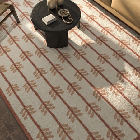 Jaipur Rugs Soft Chevron Wool Dhurrie Rug White 5x7 ft