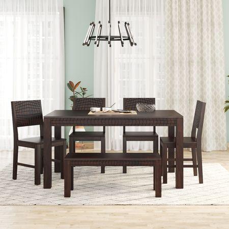 Noguchi Six Dining Set With Bench