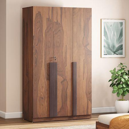 Rodrigues 3 Door Wardrobe in Sheesham Paper Finish