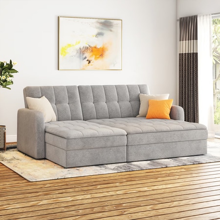 Peckham 3 Seater Sofa Cum Bed In Granite Weave Colour