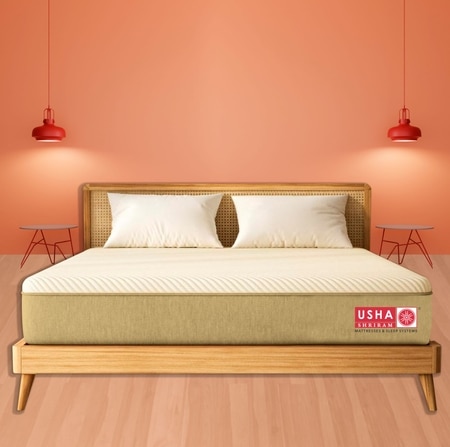 Usha Shriram AeroLatex Ortho Hybrid Double Size Mattress (Mattress Thickness: 6 Inches, Mattress Dimensions: 72 x 48 in)