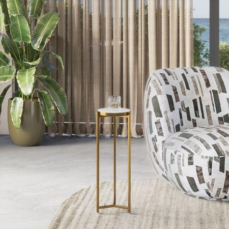 Midori Drink Table In Gold Finish