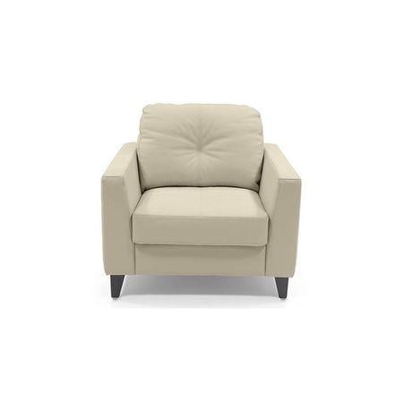 Franco 1 Seater Leather Sofa in Cream Colour
