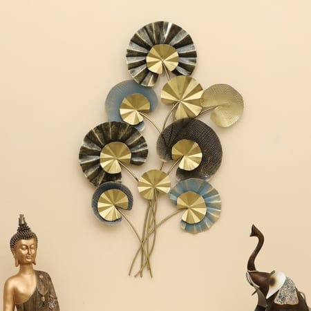 W-Avery Abstract Metal Wall Decor in Multicolor Set of 1