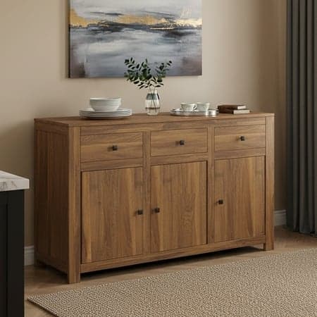 Striado Sideboard in Amber Walnut Finish