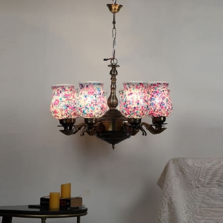 Devansh Metal Electric Wall Light in Multi Colour with Multi Shade Count of 2 Lights