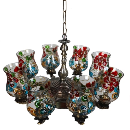 Devansh Gold Antique Wall Mounted Lamp With Beige Jute Shade