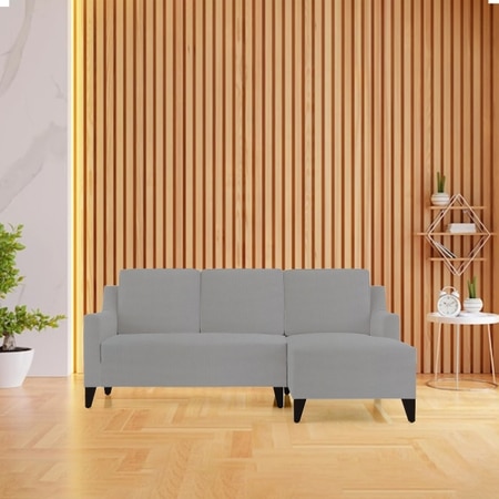 Right Aligned 2 Seater Right Aligned Chaise Light Grey Sofa Cover