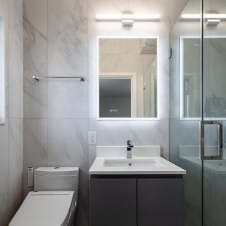 Rectangle  Vanity Mirror with Lights Modern LED Mirror