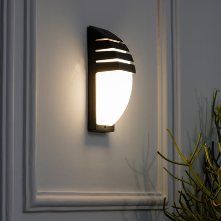 Pozza Grey Outdoor Led Wall Light