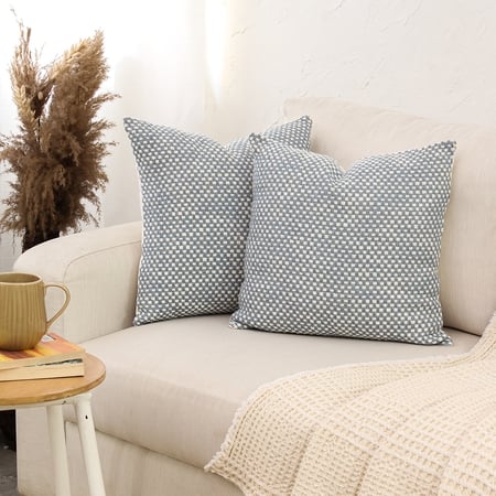 Vindhya Set Of 2 Cushion Covers With Dark Blue Colour