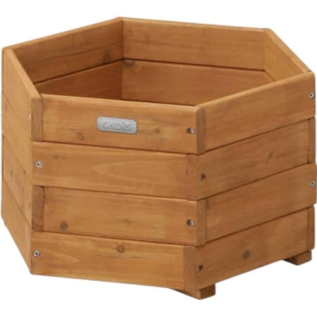 Wood Deco Hexagon Planter 45cm