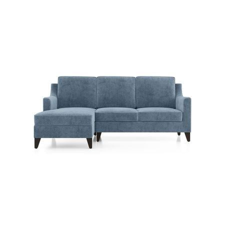Abbey Sofa (Colour : Ocean Weave, Cushion : Hard, Seating Capacity : Left Aligned 2 Seater)