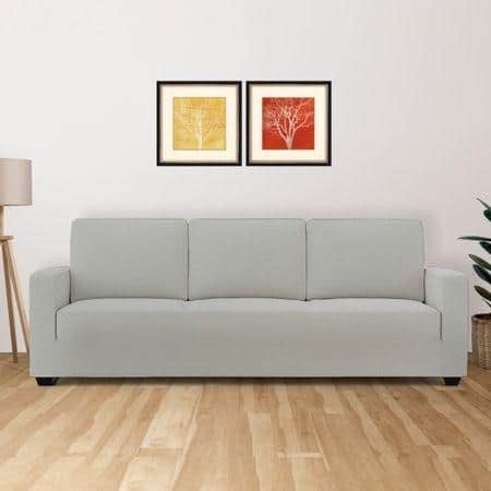 3 Seater Light Grey Sofa Cover