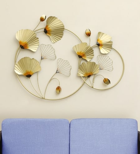 W-Cielo Abstract Metal Wall Decor in Multicolor Set of 1