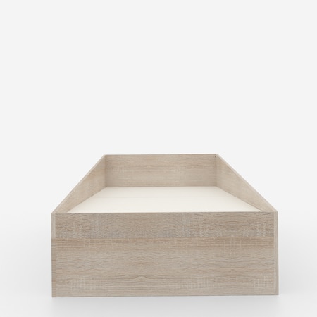 Ramp Up Single Bed in Oak and Pink
