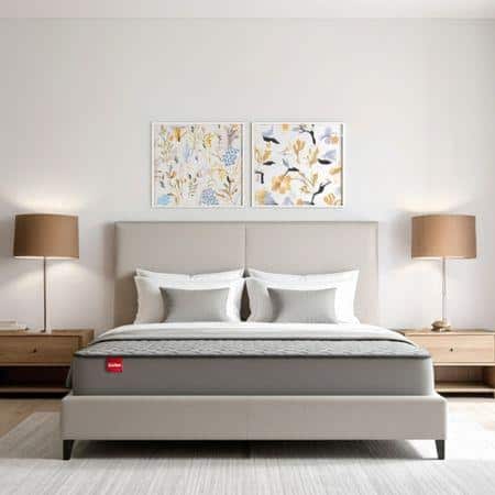 KURLON | Natural Coir & HR Foam with Top Quilted Memory Foam Layer | 6 inch Queen Coir Mattress (L x W: 78 inch x 60 inch)