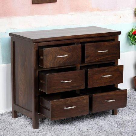 Elder Sheesham Wood Chest of Drawers in PROVISIONAL TEAK FINISH