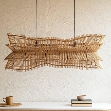 Robin Handcrafted Chandelier Lamp Natural