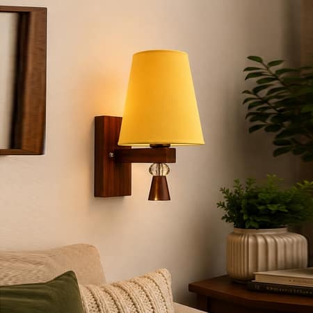 Devansh Metal Electric Wall Light in Black Colour with Multi Shade Count of 1 Light