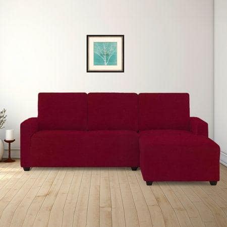 Right Aligned 2 Seater Right Aligned Chaise Magenta Sofa Cover