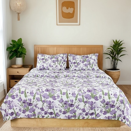 Himalayan Poppies 1 Double Dohar with Purple colour