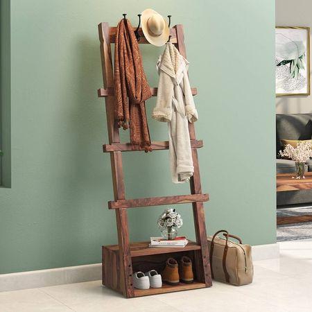 Alfred Coat Rack in Teak Finish