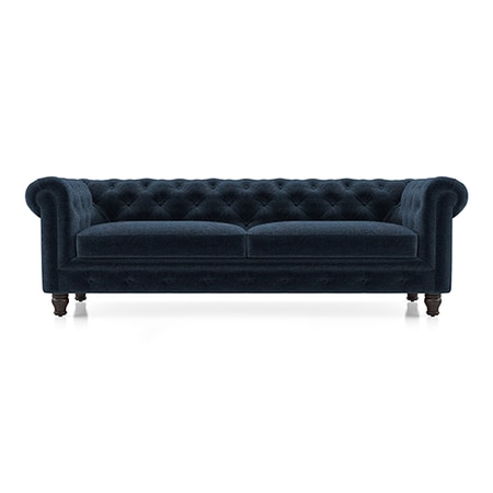 Winchester Premium 3 Seater Fabric Sofa in Cobalt Colour