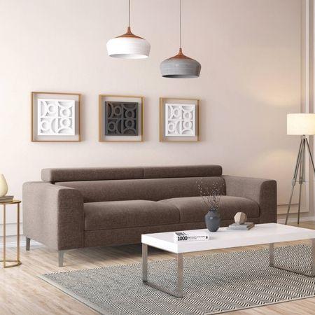 Chelsea 3 Seater Fabric Sofa (Daschund Brown)