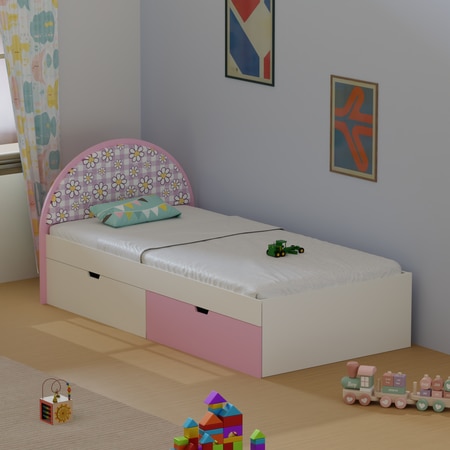 Sweet Slumber Kids Single Bed in Flower Theme