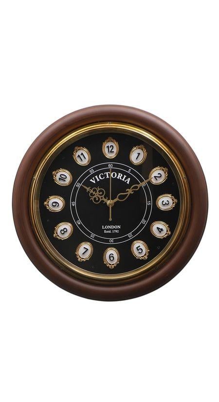 16" Black Dile Victoria Wall Clock
