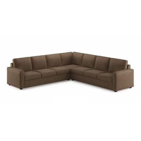 Apollo Corner Sofa (Seating Capacity : Left Aligned 3 Seater + Right Aligned 3 Seater + Corner, Colour : Dune, Cushion Type : Soft, Back Height : Regular)