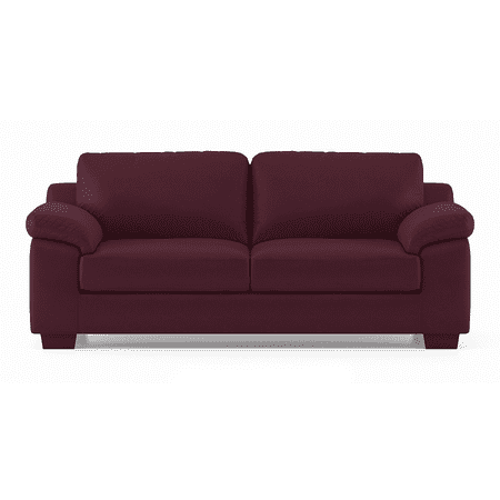 Esquel 3 Seater Leatherette Sofa in Burgundy Colour