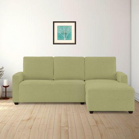 Right Aligned 2 Seater Right Aligned Chaise Lime Green Sofa Cover