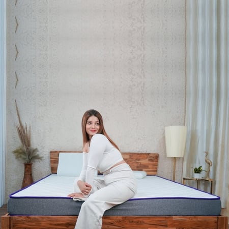 Orthopedic Dual Comfort Mattress - Hard & Soft With Srtx Technology (72 x 70 in, 4 Inches)