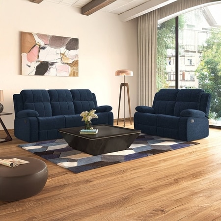 Griffin Recliner Two Seater - Cobalt