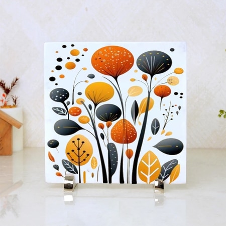 Vibrant Foliage Marble Showpiece