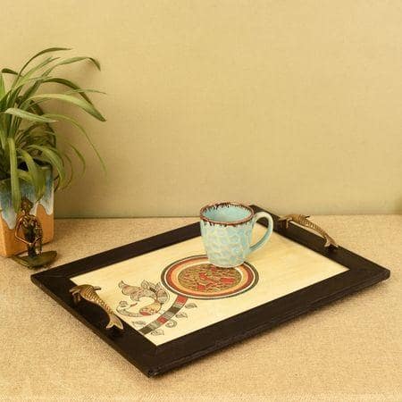 Timeless Elegance Fusion Art Tray
