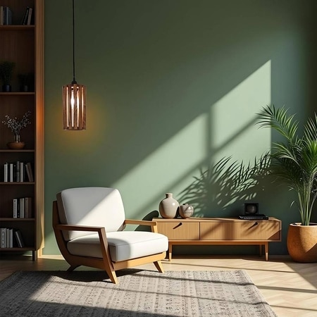 Casa Brown Solid Wood Single Hanging Light