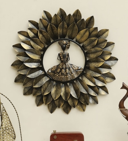 W-Fuji Abstract Metal Wall Decor in Multicolor Set of 1