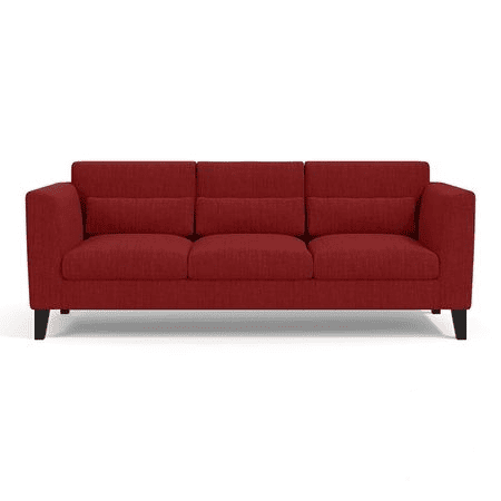 Lewis Sofa (Colour : Salsa Red, Cushion : Hard, Seater : 3+2)