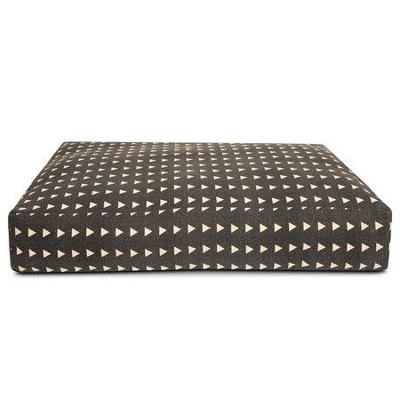 Bohemian Aztec Rectangle Cotton Pets Bed in Brown Colour