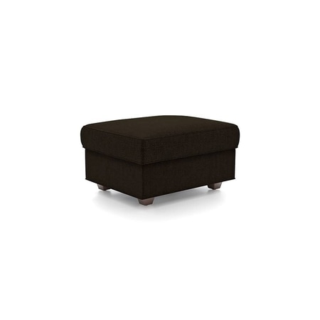 Apollo High Back Ottoman Fabric Sofa in Dark Earth Colour
