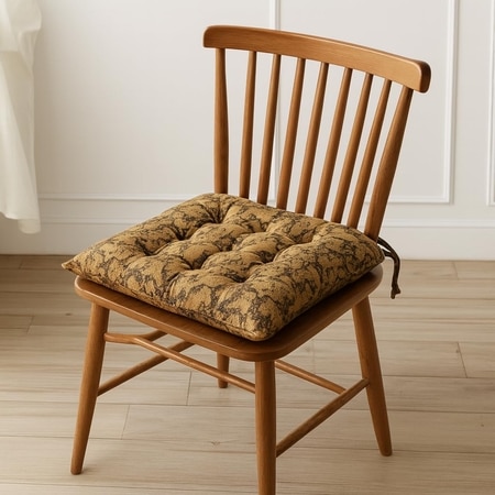 Lx Polyester Chair Pad Brown Pc 4