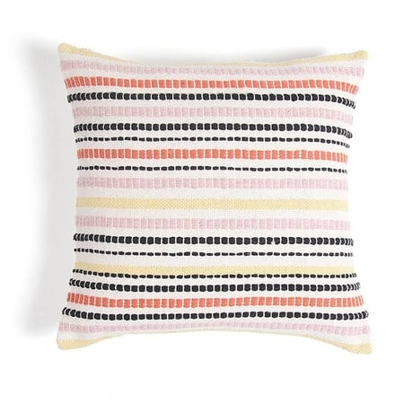 Multicolour Stripes Cotton Cushion Cover