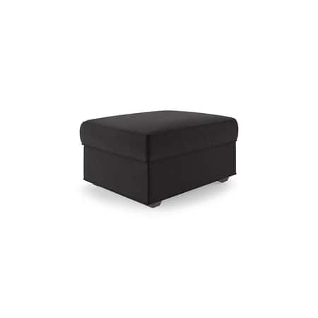 Apollo Compact High Back Ottoman Fabric Sofa in Pebble Grey Colour