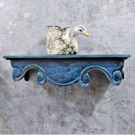 Shirl Solid Wood Wall Shelf