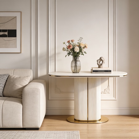Rectilinear Aura Console Table