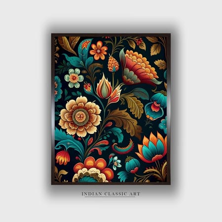 Floral Canvas Wall Prints Canvas Wall Prints Set of 1 Multicolor Matte