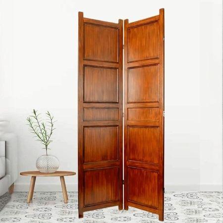 Kalene Solid Wood 4 Panel Room Divider
